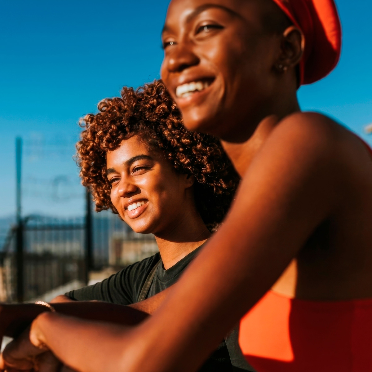 CurLoveCare campaign asset — diverse Caribbean youth, frame 1